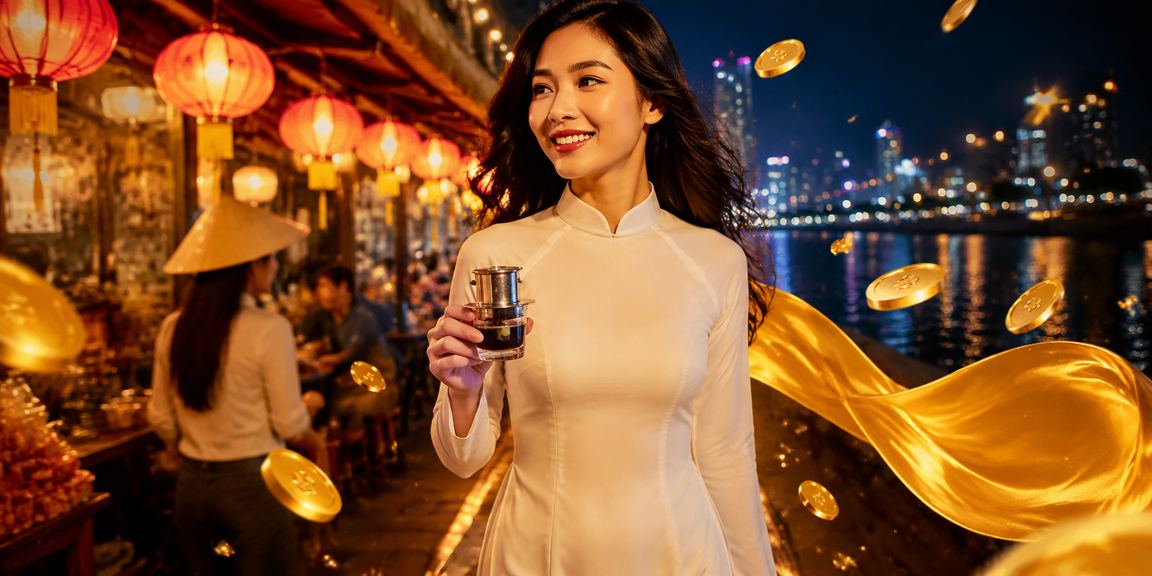 Thành viên VIP thưởng thức cà phê tại Sài Gòn bên bàn casino